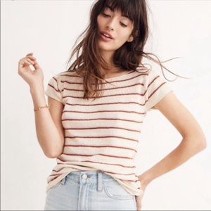 Madewell Marin striped sweater tee
